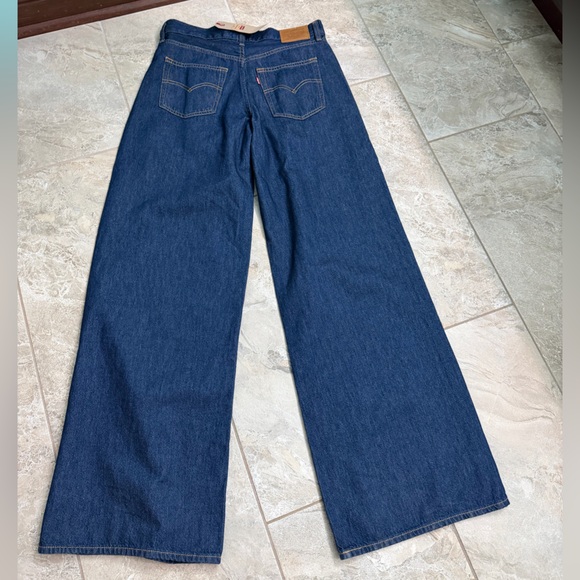 Levi's Baggy Dad Wide Leg Denim Jeans - Size 27 - Picture 2 of 7